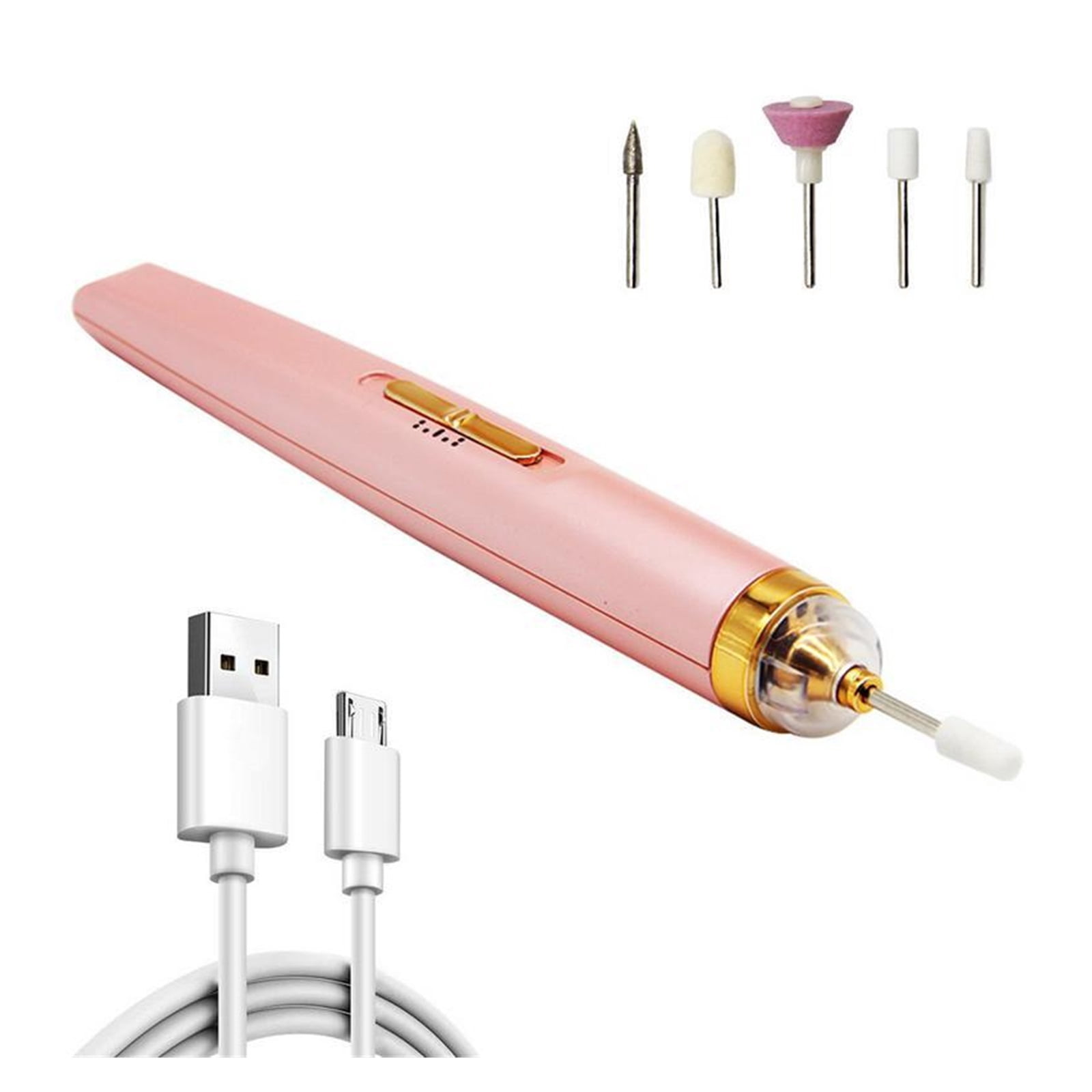 Electric Nail Drill For Acrylic Gel Nails, Portable Electric Nail File Machine Set ,Low Noise