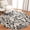 Black/Beige, variant on SAFAVIEH Soho Malta Floral Wool Area Rug, Black/Beige, 6' x 6' Round