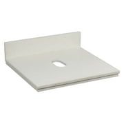 19.75-in. W X 18.3-in. D Marble Top In Beige Color For Wall Mount Faucet