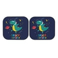 thumbnail image 7 of Balery Dinosau Space Explorer Sun Shield 2 Pack For Car Front Windows Foldable Sun Visor Protector Blocks Max Uv Rays And Keeps Your Vehicle Cool For Most Sedans Suv Truck, 7 of 7