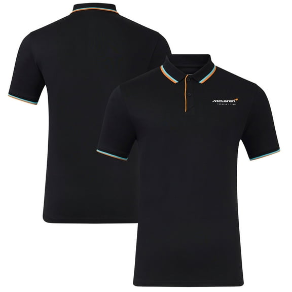 Men's McLaren  Black  2025 Core Essentials Tri-Blend Polo