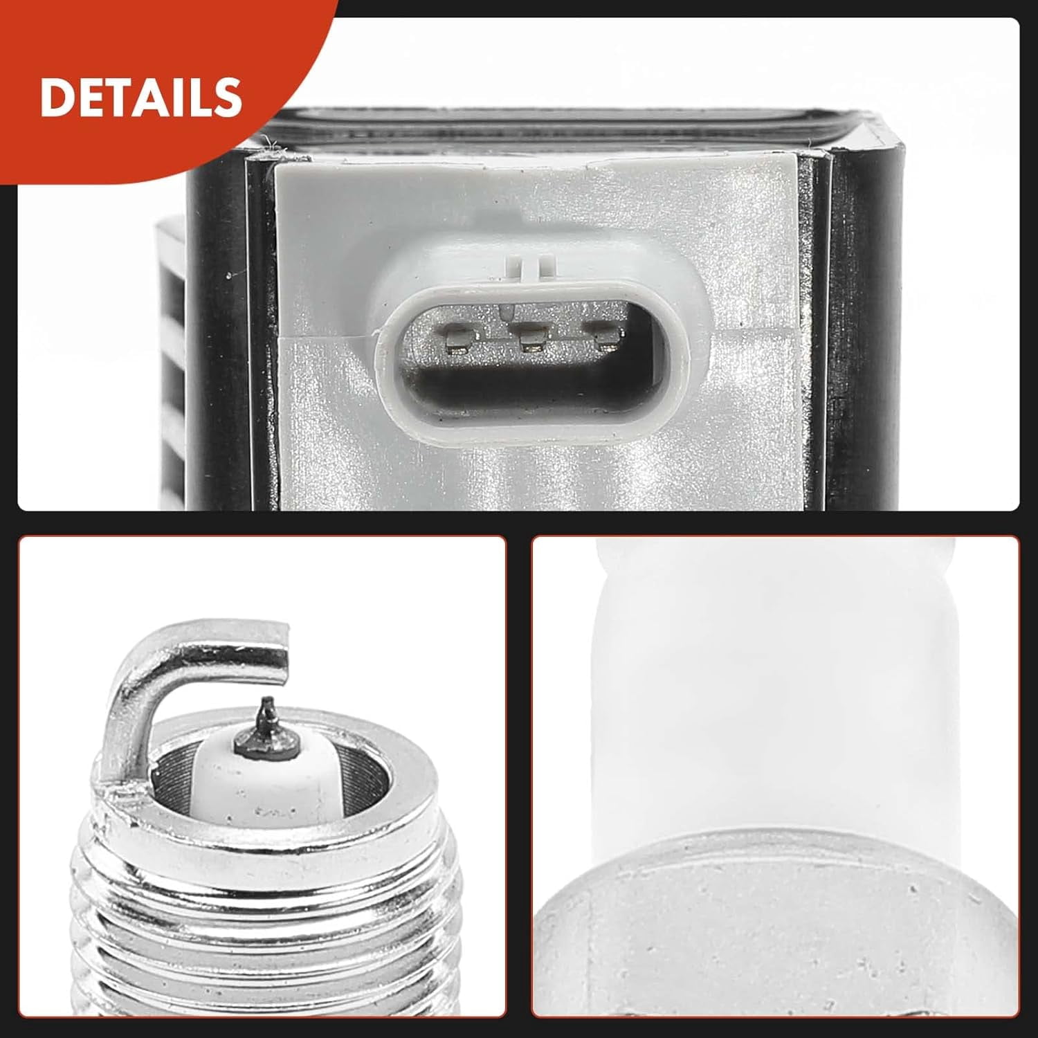 A-Premium Set of 6 Ignition Coil Pack and Iridium Spark Plugs Compatible with Ford F-150 F150 2017-2019, Expedition 2018-2019 & Lincoln Navigator 2018-2019, 3.5L, Replace# HL3Z12029A, NGK94372