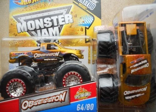 Hot Wheels Monster Trucks Giant Wheels 1:24 Scale, White Twin Mill Hot Wheels Monster Trucks Giant Wheels 1:24 Scale, White Twin Mill