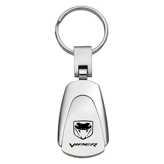 Dodge Viper (Fangs) Teardrop Key Chain (Silver)