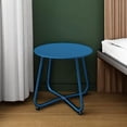 thumbnail image 3 of Decksplore Outdoor Small Side Table, 18-inch Round End Table for Indoor Use, Waterproof Round Tables for Garden, Balcony, Yard (Blue), 3 of 7