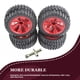 thumbnail image 2 of Neumático de control remoto Ampliar llantas Modificación Modificación Rueda de ruedas Accesorios Reemplazo para WLTOYS 12428 144001 124018 Paquete rojo de 4 Speravity FN001209-02, 2 of 7