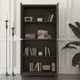 thumbnail image 2 of CQSXDA Contemporary Storage Cabinet With Adjustable Shelves,  MDF Buffet Sideboard With 4 Acrylic Mirrored Doors, Dark Brown, 2 of 16