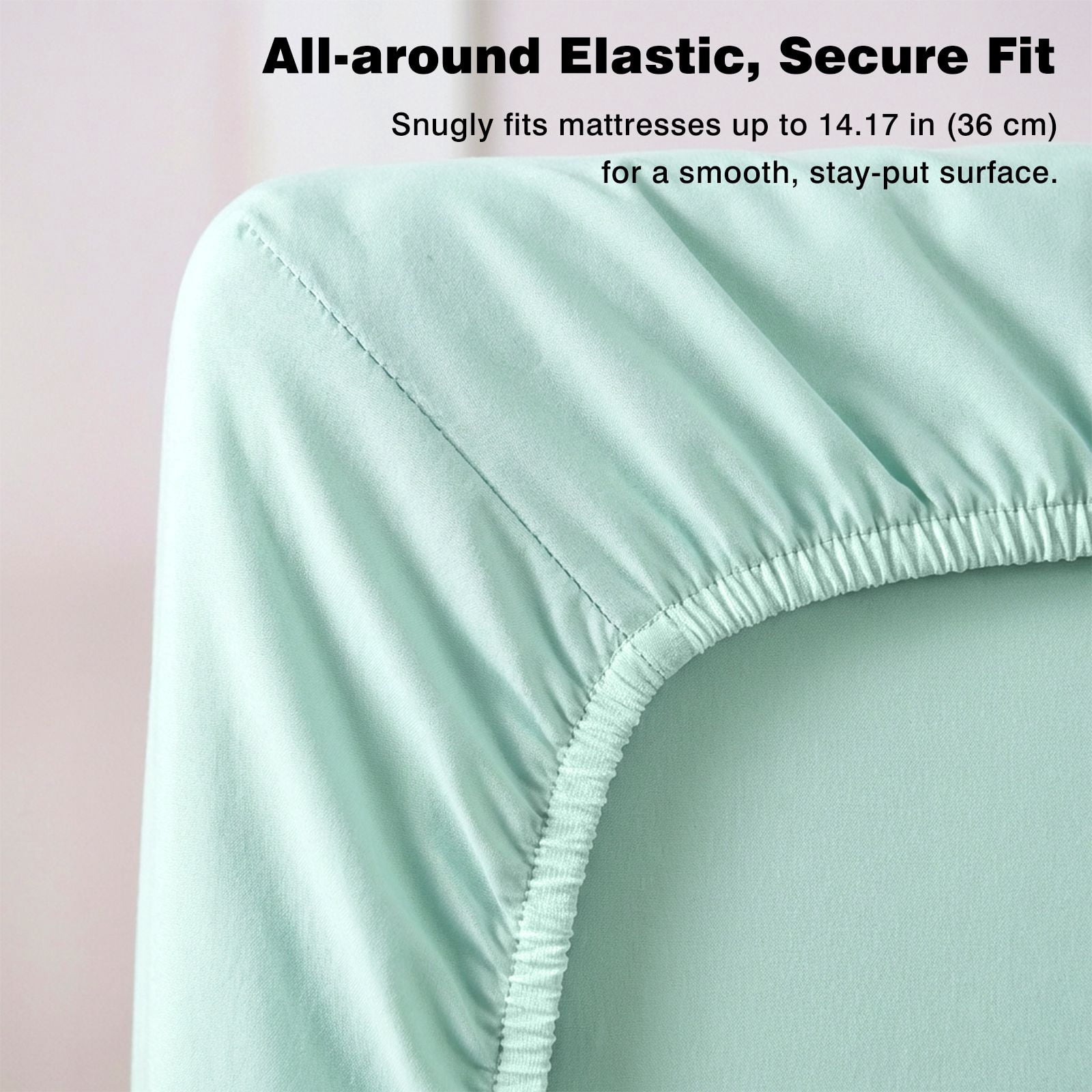 4Pcs Ultra-Soft 85g Sheet and Pillowcase Set, Soft Solid Color, Machine Washable, Suitable For All Seasons, Christmas Comfortable Bedding Set, Available For Single, Double, King, and Queen Beds