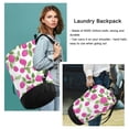 thumbnail image 7 of Large Capacity Drawstring Laundry Backpack Portable Dirty Clothes Hamper Raspberry, 7 of 7