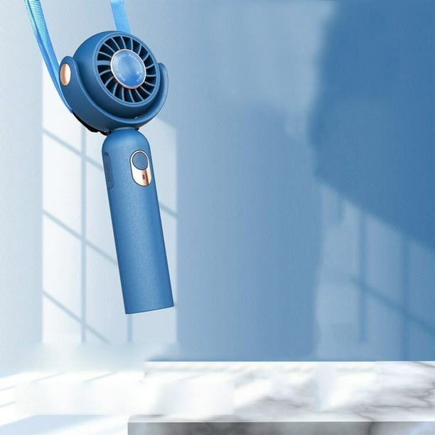 Ventilador de cuello portátil | Ventilador manos libres recargable por USB | 3 velocidades y batería de 2000 mAh | Ajustable a 130° para viajes, oficina y exteriores