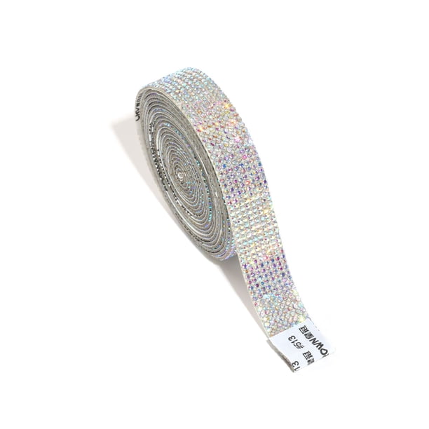 Tira de taladro de diamantes de imitación con pegamento termofusible 513, taladro decorativo con flash para teléfono móvil, pasta de taladro decorativa para coche
