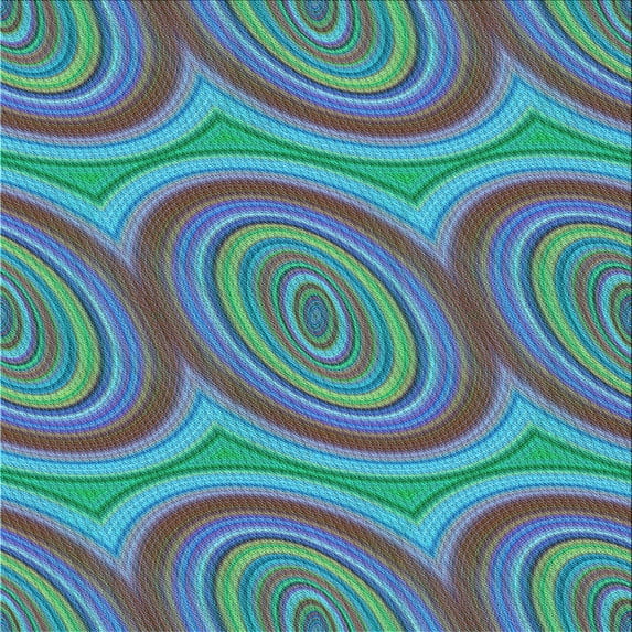 Ahgly Company Indoor Square Patterned Light Sea Green Area Rugs, 8' Square