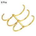 thumbnail image 3 of Unique Bargains 1.18' Dia. 3 Circle Detachable Metal Binder Rings Loose Leaf Rings, Gold Tone 6 Pack, 3 of 6
