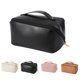 thumbnail image 4 of Bearachild Bolsa de almacenamiento de cosméticos de cuero PU de gran capacidad, bolsa de mano para artículos de tocador, bolsillo organizador de Almacenamiento y organización del hogar Negro Bearachild HA064909-02B, 4 of 6