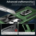 thumbnail image 5 of Allytechgroup for Samsung Galaxy A23 4G Case with Ring Holder Stand, Shockproof Hybrid Rugged Heavy Duty Protective Compatible with Car Mount Bumper Phone Case for Samsung Galaxy A23 4G, Darkgreen, 5 of 10