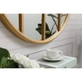 thumbnail image 5 of Metal windowpane mirror 28 inch in in x 28 inch in in Brass, 5 of 5