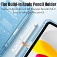 thumbnail image 4 of Getino Glitter Case for iPad A16 Case, Compatible with iPad 11th Generation Case 11 Inch 2025, iPad 10th Generation Case 10.9 Inch 2022 with Pencil Holder for Women Girls, Lilac, 4 of 9