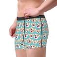 thumbnail image 4 of Balery Cute Corgi Head Men's Boxer Briefs, Soft and Breathable Cotton Underwear with nylon Waistband-X-Large, 4 of 9