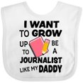 thumbnail image 3 of Inktastic I Want to Grow Up to Be a Journalist Like My Daddy Boys or Girls Baby Bib, 3 of 4