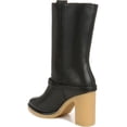 thumbnail image 4 of Franco Sarto Women's L-Paxton Mid Calf Heeled Gum Sole Boots Black Smooth 8M, 4 of 6