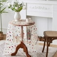 thumbnail image 3 of Colorful Flower Lace Tablecloth Embroidered Lace Table Cover, Classic Dustproof Table Protector for Kitchen Dining Room Party Wedding Banquet Home Decoration, 3 of 7