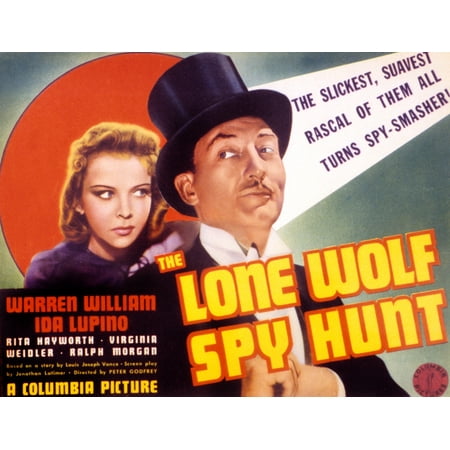 The Lone Wolf Spy Hunt Stretched Canvas -  (14 x 11)