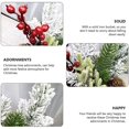 thumbnail image 4 of Mini árbol de Navidad pequeño árbol de pino Mini árboles de pino de Christma árboles de nieve helada de sisal artificial para la decoración del hogar de la fiesta de vacaciones de Navidad,11 Feliz Sencillez, 4 of 5