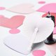 thumbnail image 4 of Bewildely Abanicos de boda mano en forma de corazón blanco decoración de papel de boda para fiesta de cumpleaños DIY pared Kits de decoración para fiestas Bewildely HA024468-00, 4 of 6