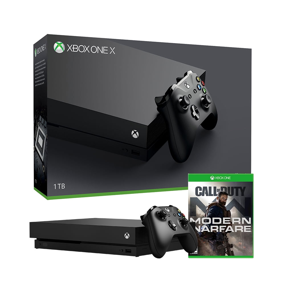 Microsoft Xbox One X Refurbished 1TB Black 4K Ultra HD Bluray Console