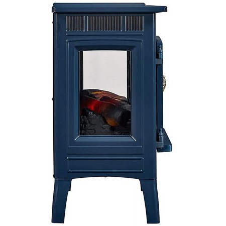Duraflame 3D 24 W x 23.4 H x 12.9 D inch Infrared Electric Fireplace Stove - Navy, DFI-5010-07