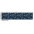 thumbnail image 2 of Ambesonne Botanical Fabric by the Yard Upholstery, Watercolor Leafy Motif, 2 Yards, Night Blue Sky Blue, 2 of 4