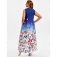 thumbnail image 4 of Tamaño más Ombre mariposa del color del vestido maxi Imprimir Rosegal  Vestidos casuales de talla grande, 4 of 5