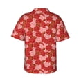 thumbnail image 3 of Goofa Rose Flowers Hawaiian Shirt for Men, Unisex Summer Beach Casual Short Sleeve Button Down Shirts,Aloha Tropical Floral print shirt-3X-Large, 3 of 9