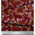 thumbnail image 2 of Soimoi Polyester Crepe Fabric Dot,Leaves & Floral Decor Fabric Printed Yard 42 Inch Wide, 2 of 3