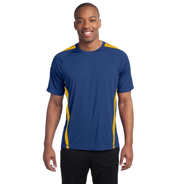 Sport-Tek Colorblock PosiCharge Competitor Tee 2XL True Royal/ Gold deporte-tek ST351