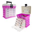 thumbnail image 1 of Organisateur Durable Boîte à Outils de Rangement 4 Tiroirs - Rose, 1 of 1