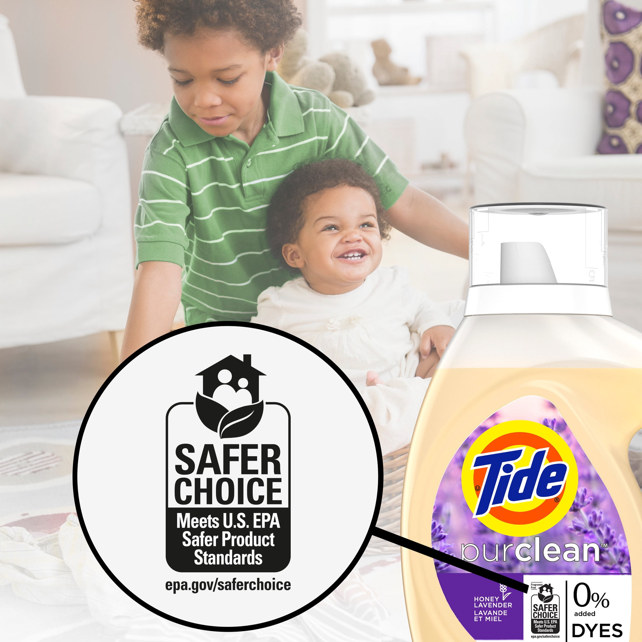 Tide Purclean Liquid Laundry Detergent, 63 fl oz, 48 Loads