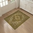 thumbnail image 3 of ODIKA Faded Retro Floral Scrollwork Central Emblem Earth Tone Design for Home Office, Hallway, Laundry Room, Non-Slip Chair-Friendly, 3 of 7