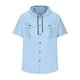 thumbnail image 4 of pstuiky camisetas de hombre, Blusa informal de manga corta con capucha, botones y bolsillo con cordón de color sólido para hombre. camisas casuales para hombre xl, 4 of 6