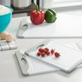 Mainstays White Poly Cutting Board Set with 3 Different Sizes