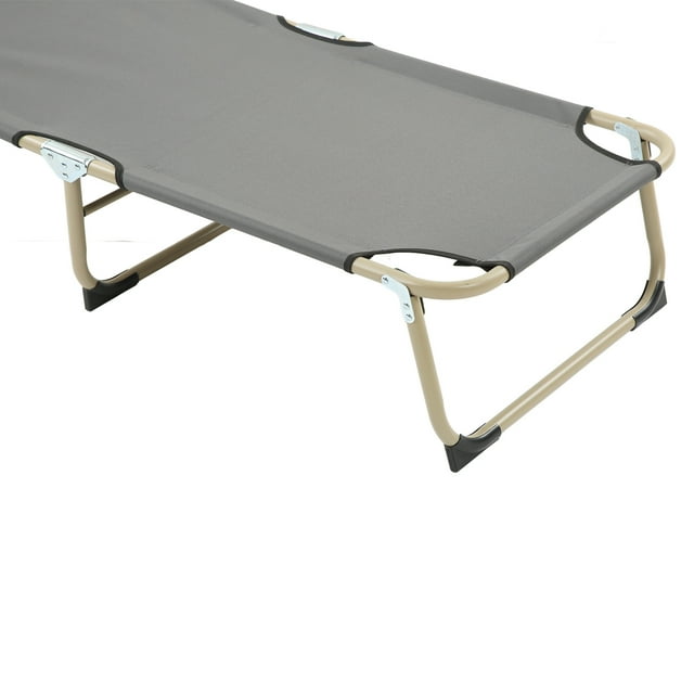 Cama plegable para una persona BuyWeek tumbona reclinable camping compacta ligera