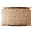 thumbnail image 4 of Brown Faux Fur Christmas Ribbon, 2.5" x 21', by Holiday Time, 4 of 5