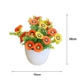 thumbnail image 6 of SPRING PARK Artificial Potted Flowers Fake Plant In Pot Party Garden Home Office Table Decor, 6 of 7