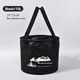 thumbnail image 2 of Cubo Plegable con Asa para Acampar, Pescar, Senderismo, Bolso Plegable para Contenedor de Agua, Portátil, Plegable, Negro, 2 of 5
