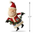thumbnail image 6 of Hallmark Keepsake 2017 Boughs of Holly Santa Christmas Ornament, 6 of 6