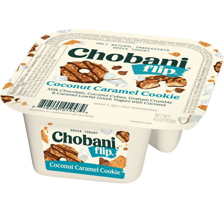 Chobani Flip Low-Fat Greek Yogurt Coconut Caramel Cookie 4.5 oz