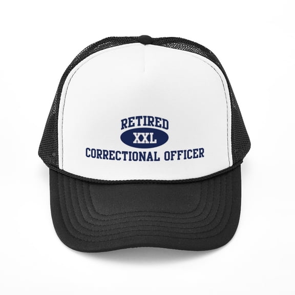 CafePress - Retired Correctional Officer - Adjustable Unisex Printed Trucker Hat with Mesh Back