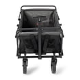 thumbnail image 2 of Seina 150lb Capacity Collapsible Steel Utility Wagon Cart, Black/Grey, 2 of 6