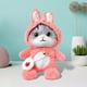 thumbnail image 3 of Peluche de gato de 30 cm, almohadas rellenas, juguetes de peluche suaves, animal de peluche de gato para sofá Luz roja, 3 of 8