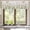 A Green Botanical, variant on Rustic Flower Valance Curtains for Kitchen Window Farmhouse Green Botanical Plant Valances Vintage Spring Wildflower Floral Window Treatment Drapes for Bathroom Living Room (55x18 Inch)